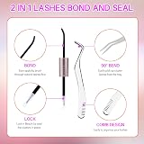 CNMTCCO D Curl Individual Cluster Lashes DIY False Eyelash Extensions 10-16mm view 2