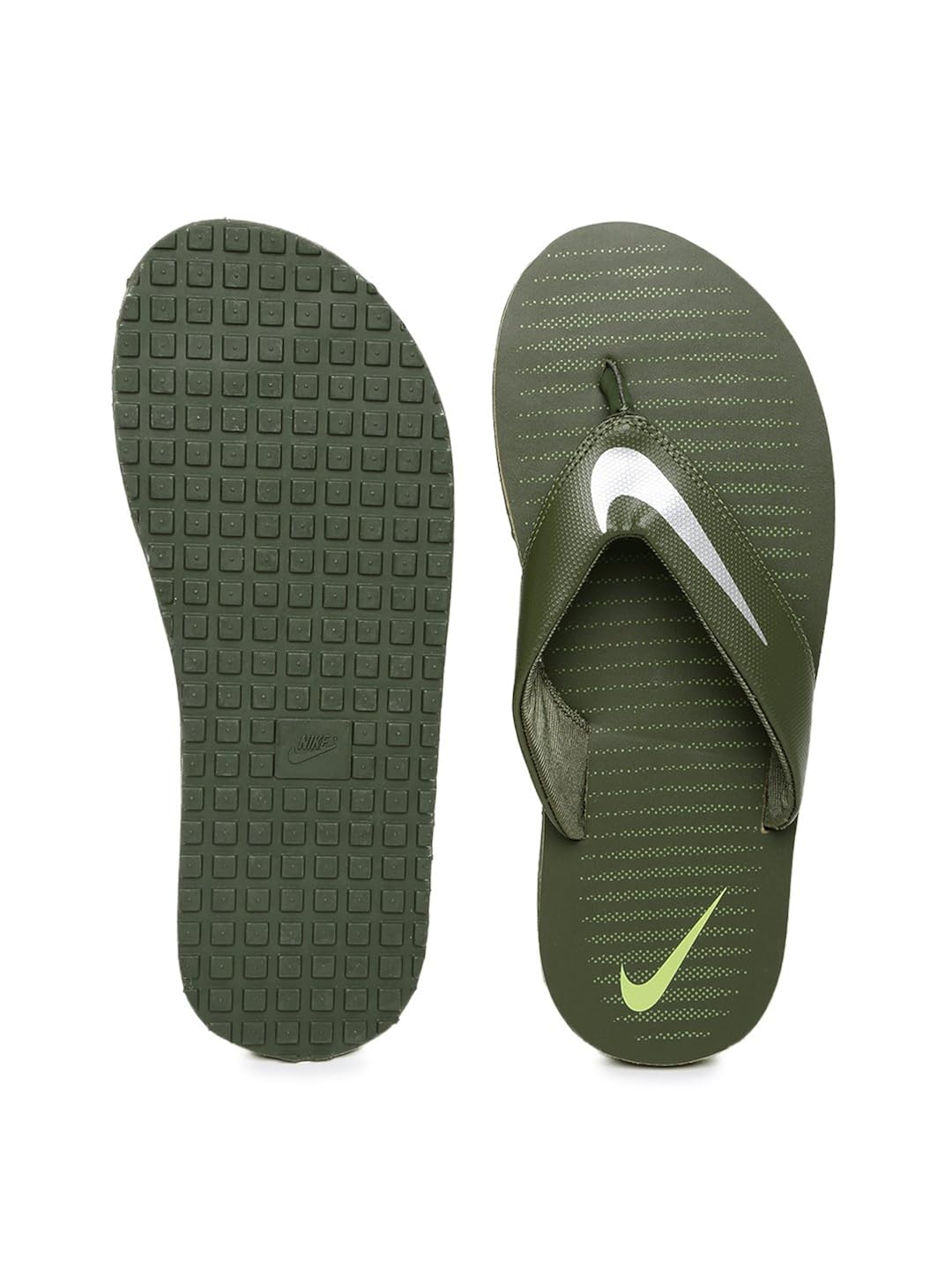 olive green flip flops