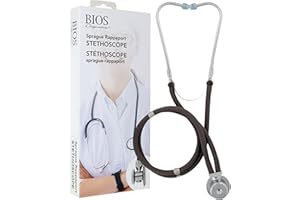 BIOS Diagnostics Sprague Rappaport Stethoscope, Doctors, Nurses, Students, Home Health, Lightweight, Clinical, First Aid