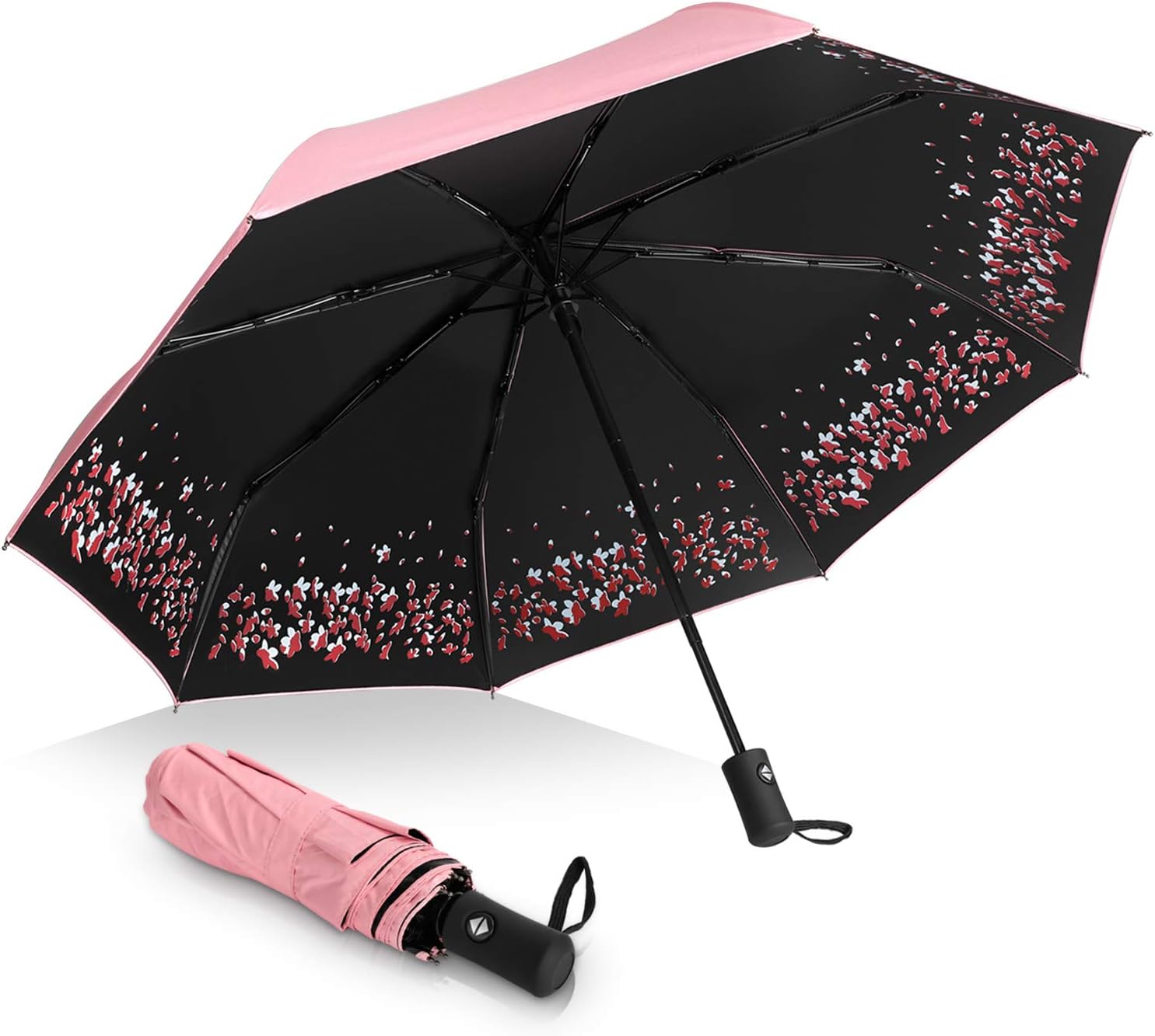 Sakura Umbrella-Windproof Anti Rain/Sun,Cherry Blossom Folding Umbrella