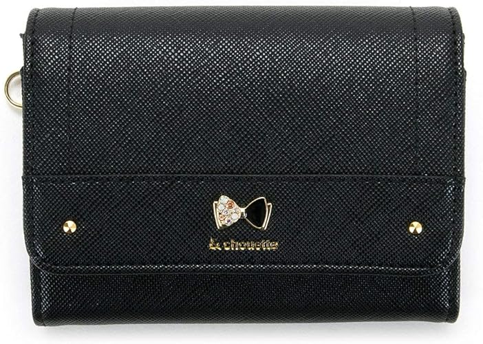 Amazon シュエット Chouette カードケース 名刺入れ パスケース レディース リボンプレート ミラ ブラック Samantha Thavasa サマンサタバサ レディースバッグ 財布