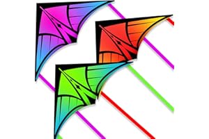 YFAFENGS Large Delta Kite for Kids & Adults - Easy to Fly Outdoor Kites for Kids Ages 8-10, Perfect for Beach & Family Activities, Includes Line & Handle