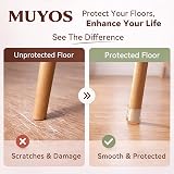 MUYOS 32 Pcs Small Chair Leg Protectors Silicone Felt Pads 14-20mm X-small view 2