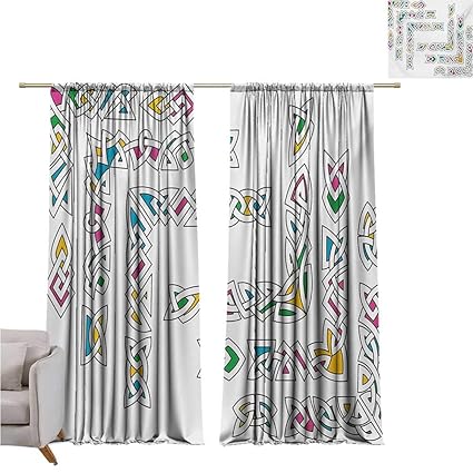 Amazon Com Renteriadecor Irish Soundproof Curtain Celtic Ornament