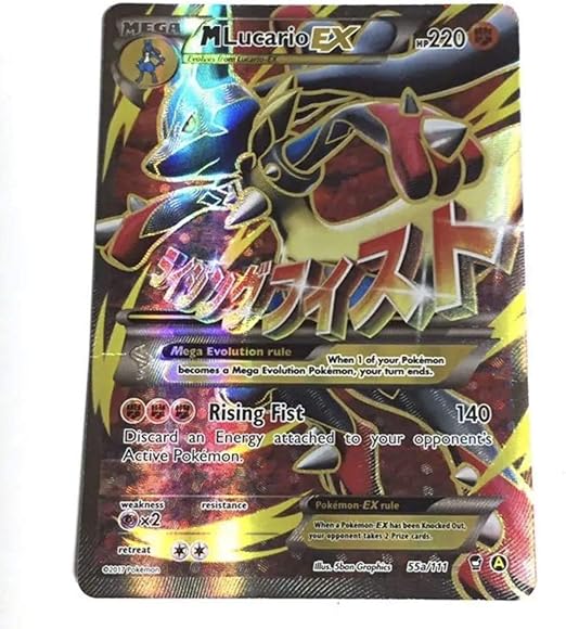 Amazon Co Jp ポケモンカード ライジングフィスト Mルカリオex 海外版 英語版 キラカード ホビー 通販