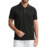 SAMERM Mens Knit Polo Shirts Short Sleeve Textured Casual Polo Shirt Fashion Stylish Lightweight Breathable T Shirt for Men
