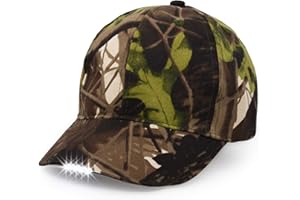 ULTRAKEY Hands Free LED Baseball Cap Hat for Outdoor Jogging Hip Hop Party Holiday