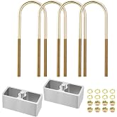 Universal Leaf Spring Lowering Block Kit, 2 Inch, 2-1/2" Wide, 5" Long, Zinc-Plated U-Bolts, Premium Steel Construction for Long-Lasting Finish