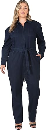 women's plus size boiler suit