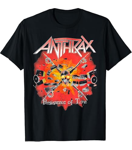 Amazon.com: Anthrax T Shirt Spreading The Disease Vignette Logo