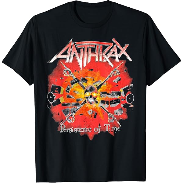 com: Anthrax – Fistful of Metal 40th T-Shirt, Men's Big and