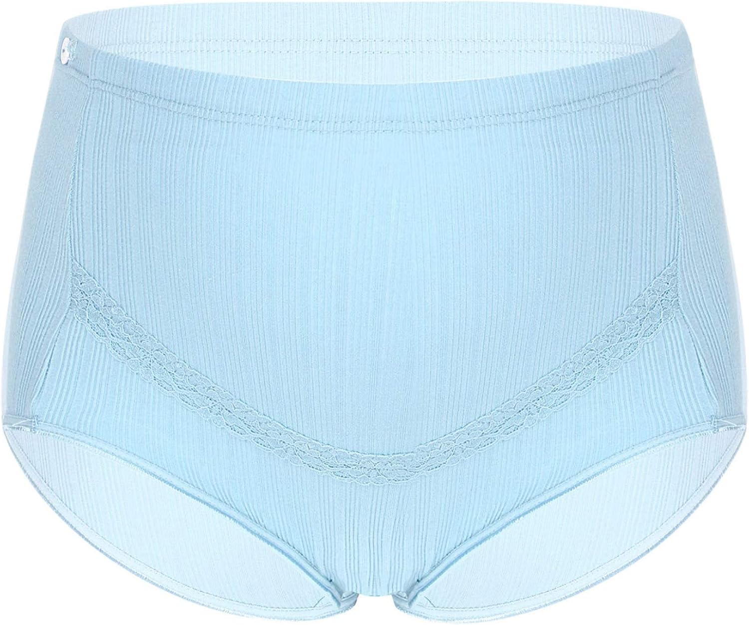 Yeahdor Maternity Women Adjustable Cotton Underwear High Waist