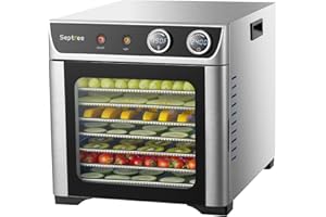 Septree Commercial Food Dehydrators Machine,large space can Drying over 15 pounds of raw beef at once,food dryer for herb,mea