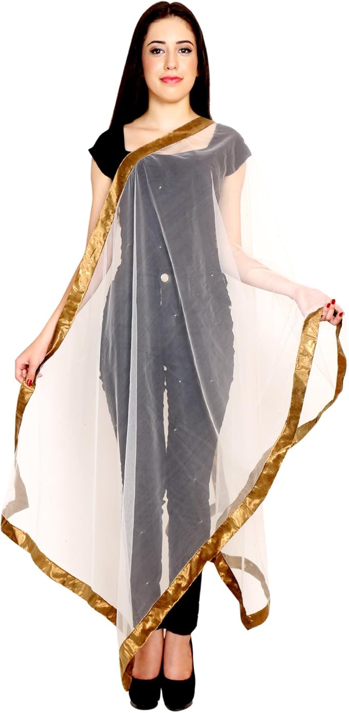 Traditional indian Womens StoleScarves Long Shawlduppattachunni
