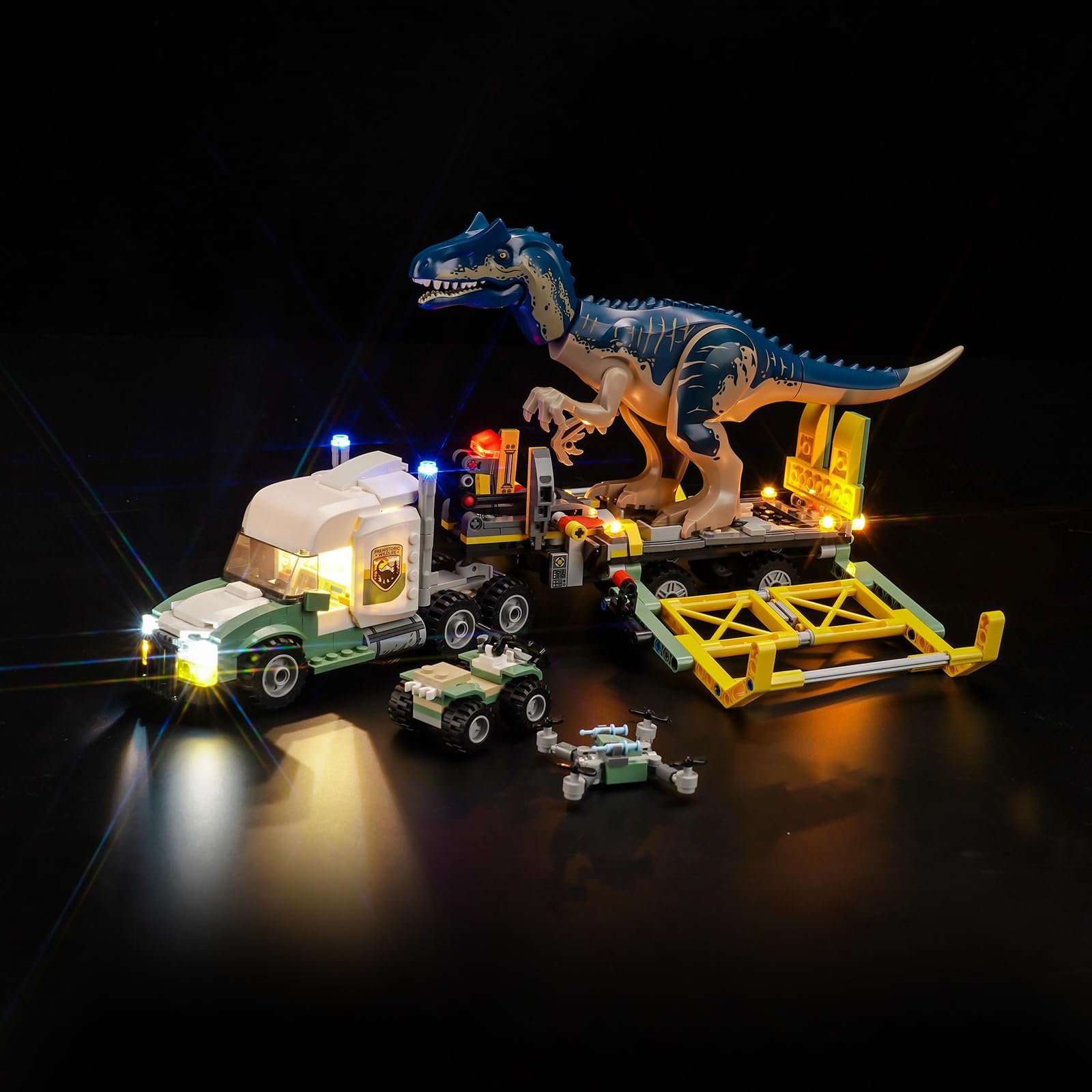 Led Light Set for Lego Dinosaur Missions: Allosaurus Transport Truck - Decoration Light for Action-Packed Toys — image 1