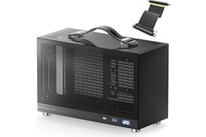 S300 - Mini-ITX PC Gaming Case - Front I/O USB 3.0 Type - C Port - SFX Power Supply 100-130mm - Cable Management System - lum