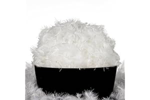 MOOX Down Feathers Pillow Stuffing Filling for DIY Projects Premium Natural 5/95 Goose Feather Down Soft Fluffy Perfect for Pillow Cushions Bedding Pillow Couch Dog Bed Upholstery Crafts (1.0, Pounds)