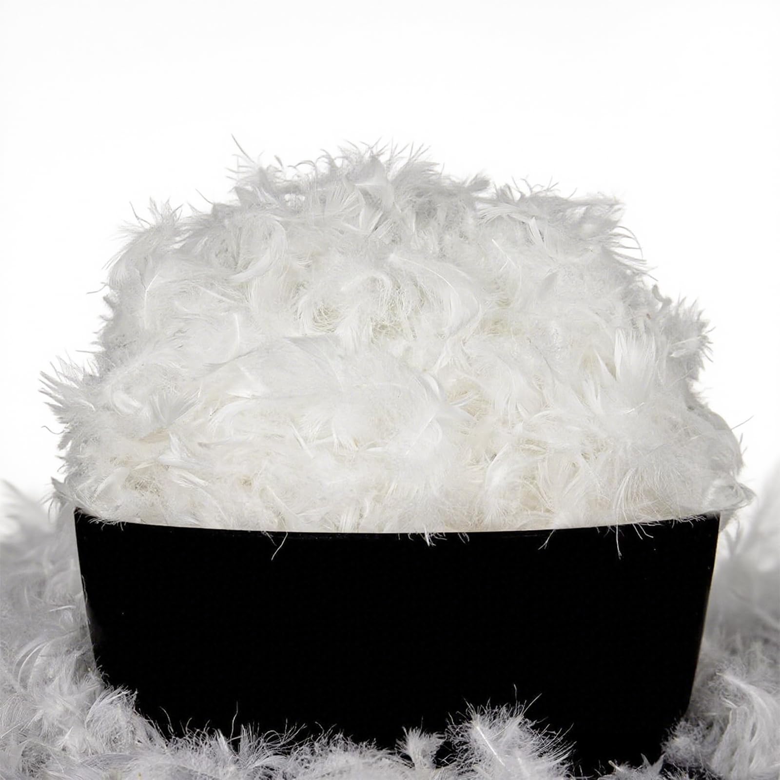 Photo 1 of MOOX Down Feathers Pillow Stuffing Filling for DIY Projects Premium Natural 5/95 Goose Feather Down Soft Fluffy Perfect for Pillow Cushions Bedding Pillow Couch Dog Bed Upholstery Crafts (4.0, Pounds)