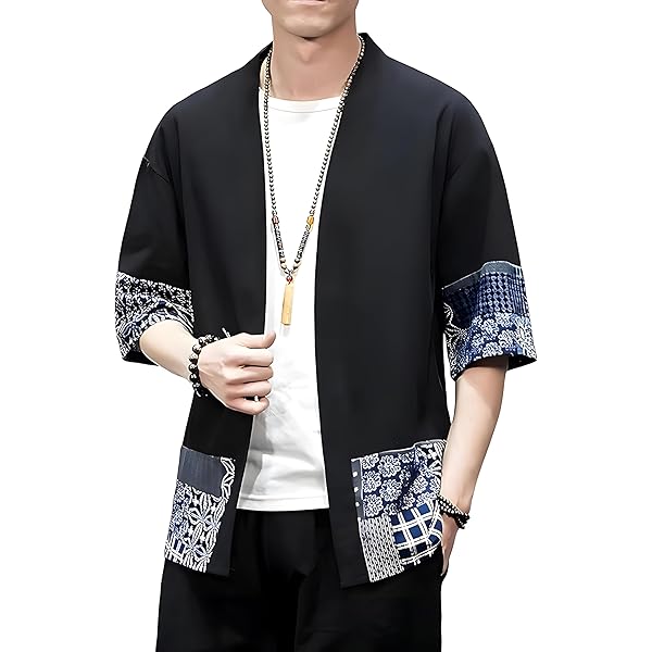 Haori Chaqueta Kimono Para Hombre Yukata Noragi Happi Coat