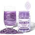 Lavender Purple Edible Glitter for Drinks, Food Grade 4 Grams, Sujoygar Shimmer Purple Luster Dust Edible Glitter for Cake Decorating, Cupcakes, Cocktails, Baking, Strawberries