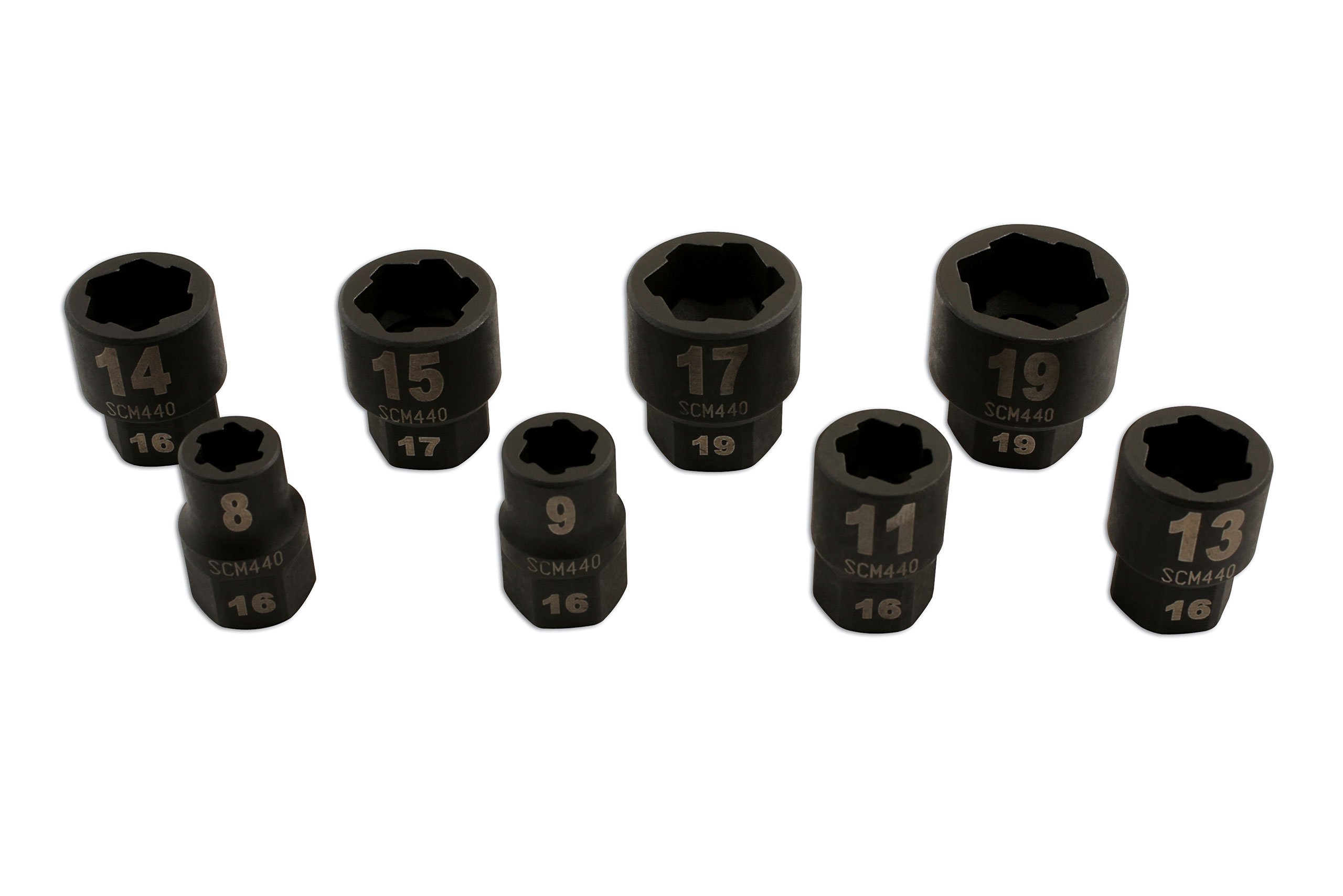 Laser 5966 Damaged Nut/Bolt Remover 3/8"D 8pc