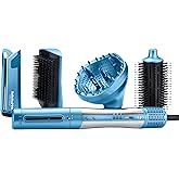 BaBylissPRO StyleSwitch Ionic Multi-Styler, Air Styler and Hair Dryer, Lightweight Hot Air Brush with 5 Attachments, Automatic Dual Voltage