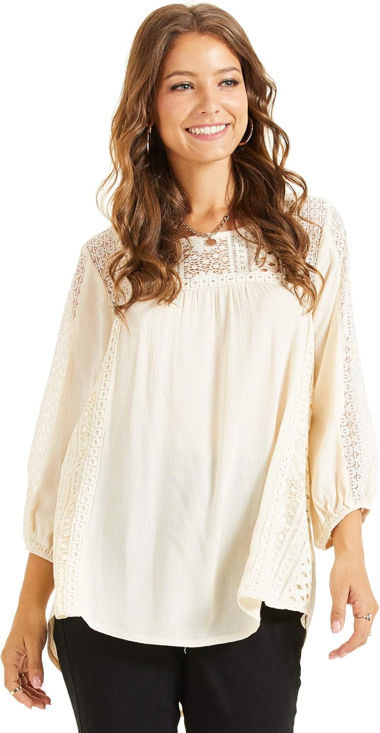 white lace tunic plus size