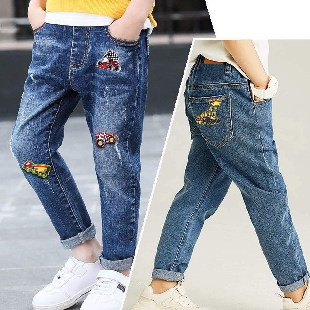 Parches Termoadhesivos Infantiles Decorativos Ropa Excavador 17 Piezas  Parches para Chaquetas Sombrero Ropa Bolsas Decoración Costura y  manualidades Costura futakuchi-hakata.com