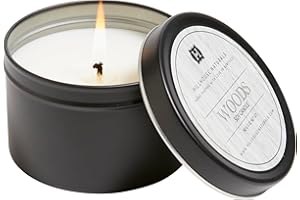 Hillhouse Naturals, Woods Candle Tin, 5 Ounce