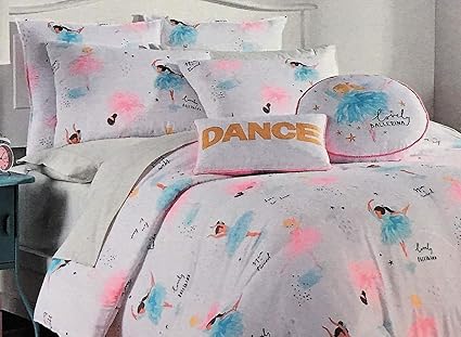 Bella Lux 4 Pc Ballet Ballerina Multi Racial Comforter Set Twin