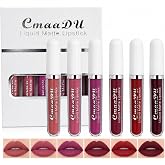 Thalessiel Aura 6 Pcs Matte Liquid Lipstick Set for Lip Daily Makeup (#03) | Waterproof and Long-Lasting Lipgloss Non-Stick Cup Velvet High-Pigmented
