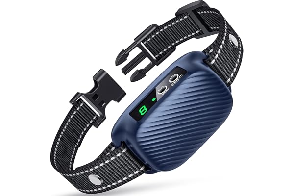 PUMJAG Dog Bark Collar, Smart Anti Bark Collar with 8 Adjustable Sensitivity, Rechargeable Auto Barking Collar with Beep Vibr