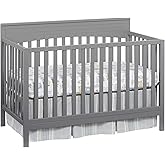 Oxford Baby Harper 4-in-1 Convertible Crib, Dove Gray, GreenGuard Gold Certified