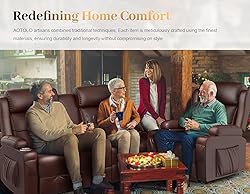 Recliner Sofa Sets, Massage Reclining Loveseat Sofa