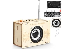 Poraxy Science Kits for Kids Age 8-12 12-14, STEM Kits 8-10, Build Your Own FM Radio Kit, Electronic Circuits DIY Experiment Engineering Building Project, Toys Gifts for Teen Boys Girls 9 11 13 15 16+