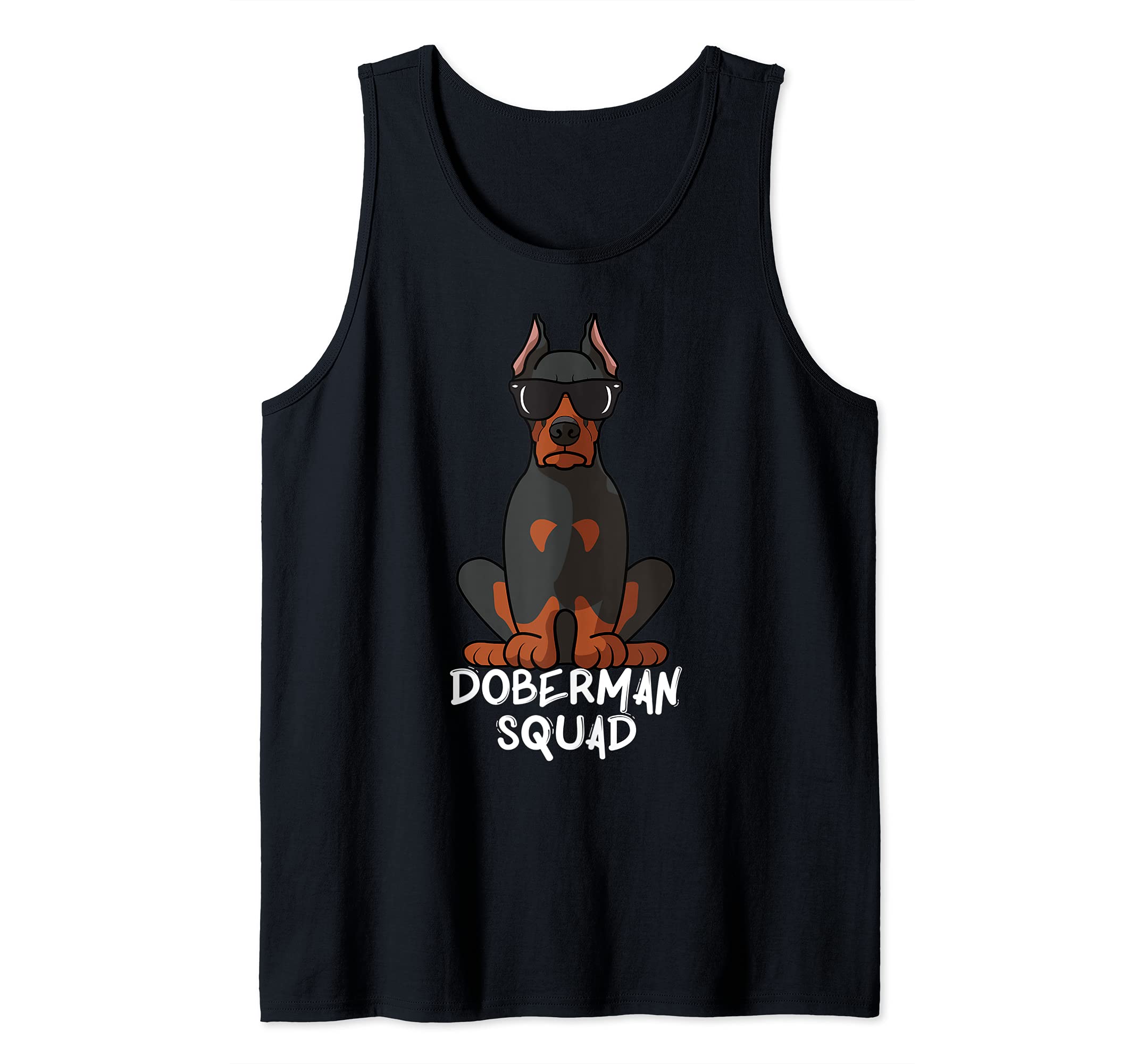 Cool Doberman Pinscher Squad Dog Mom Dog Dad Tank Top