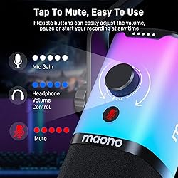 MAONO Dynamic Gaming Microphone: USB/XLR Streaming