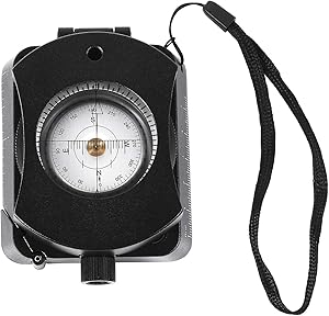 Eyeskey Multifunctional Metal Optical Sighting Compass with Plan Measure Map Distance Caculator | Impact Resistant | Waterproof | Military Lensatic Compass for Hiking Boy Scouts Camping Sailing