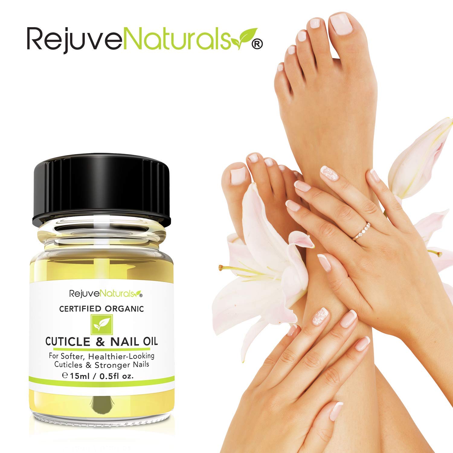 USDA Organic Cuticle Oil for Softer, Healthier Cuticles & Stronger Nails. Moisturizing & Healing Organic Jojoba, Olive, Camellia & Vitamin E Oils. For Peeling Cuticles, Splitting Nails & Cracked Skin.: Beauty