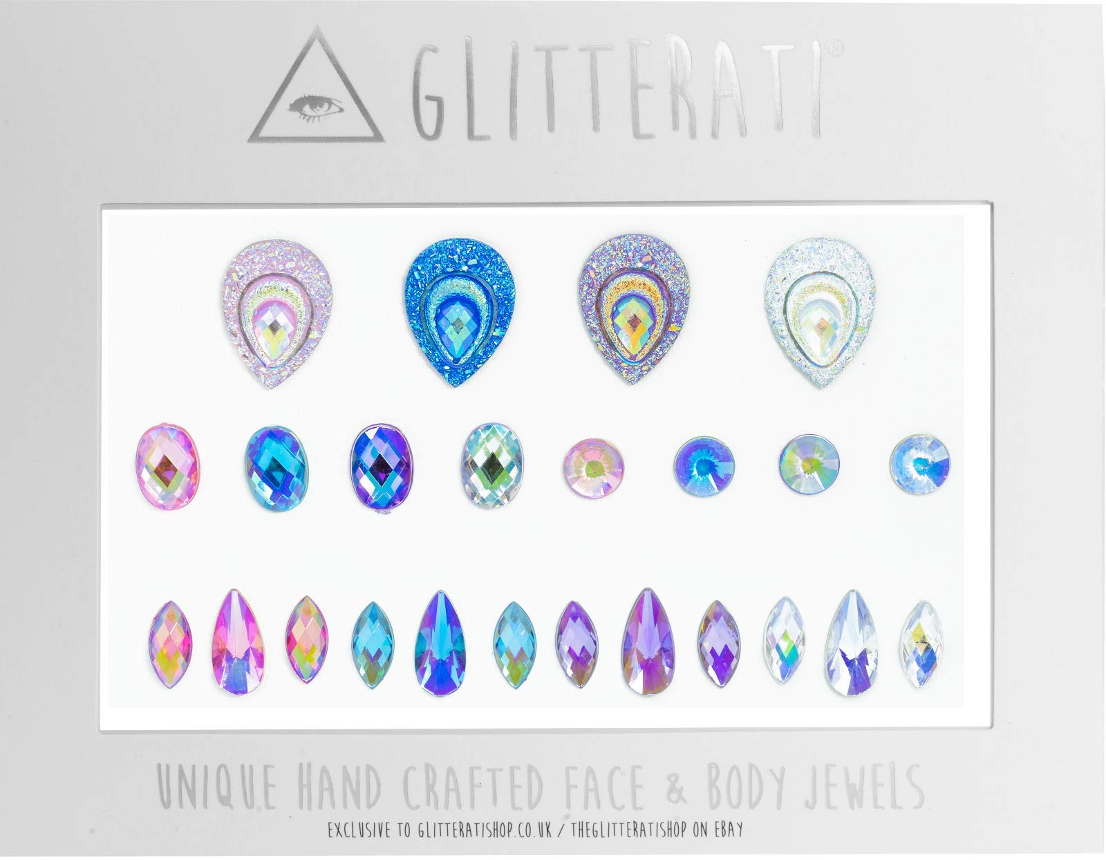 Glitterati Face Body Gems for Festivals Jewels Adhesive Set for Festivals Glitter (Zodiac)