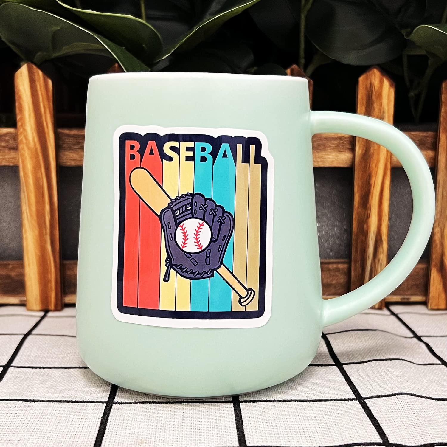 AOWDIAO 50 Pcs Baseball Stickers – Waterproof Vinyl Decals for Water Bottles, Laptops – Baseball Party Favors and Gifts for Kids & Teens