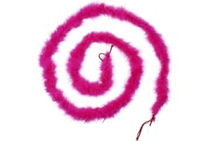 Handy Lidy 14g 2Yards Fluffy Marabou Feather Boa Women DIY Craft Home Decor Fur String Scarf Fur Strips Trim