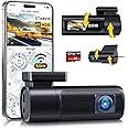 GKU Dash Cam Front and Rear, 4K 60fps/4K 30fps+2.5K Dashcam, STARVIS Sensor, Built-in 5GHz WiFi GPS, HDR, 1.47" Display, Dash Camera for Cars with Night Vision, 24H Parking Mode, Supports 512GB Max