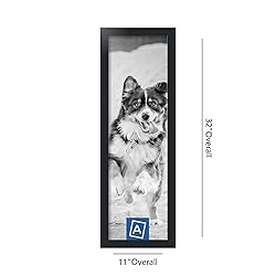ArtToFrames 9x30 Inch Black Picture Frame, This