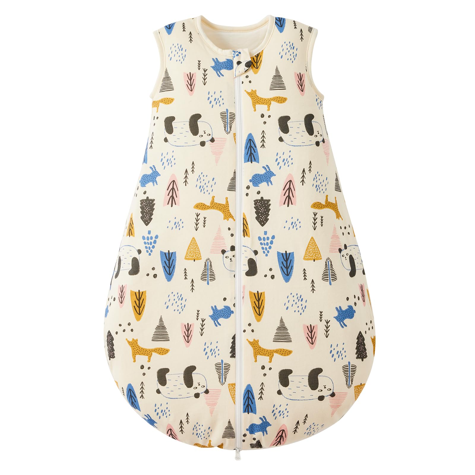 Duomiaomiao Baby Sleeping Bag Winter 2.5 Tog Sleeping Bag 6-18 months 100% Cotton Baby Wearable Blanket for Newborn, Panda — image 1