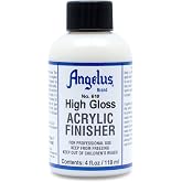 Angelus Brand Acrylic Leather Paint High Gloss Finisher No. 610 - 4oz, Packaging may vary