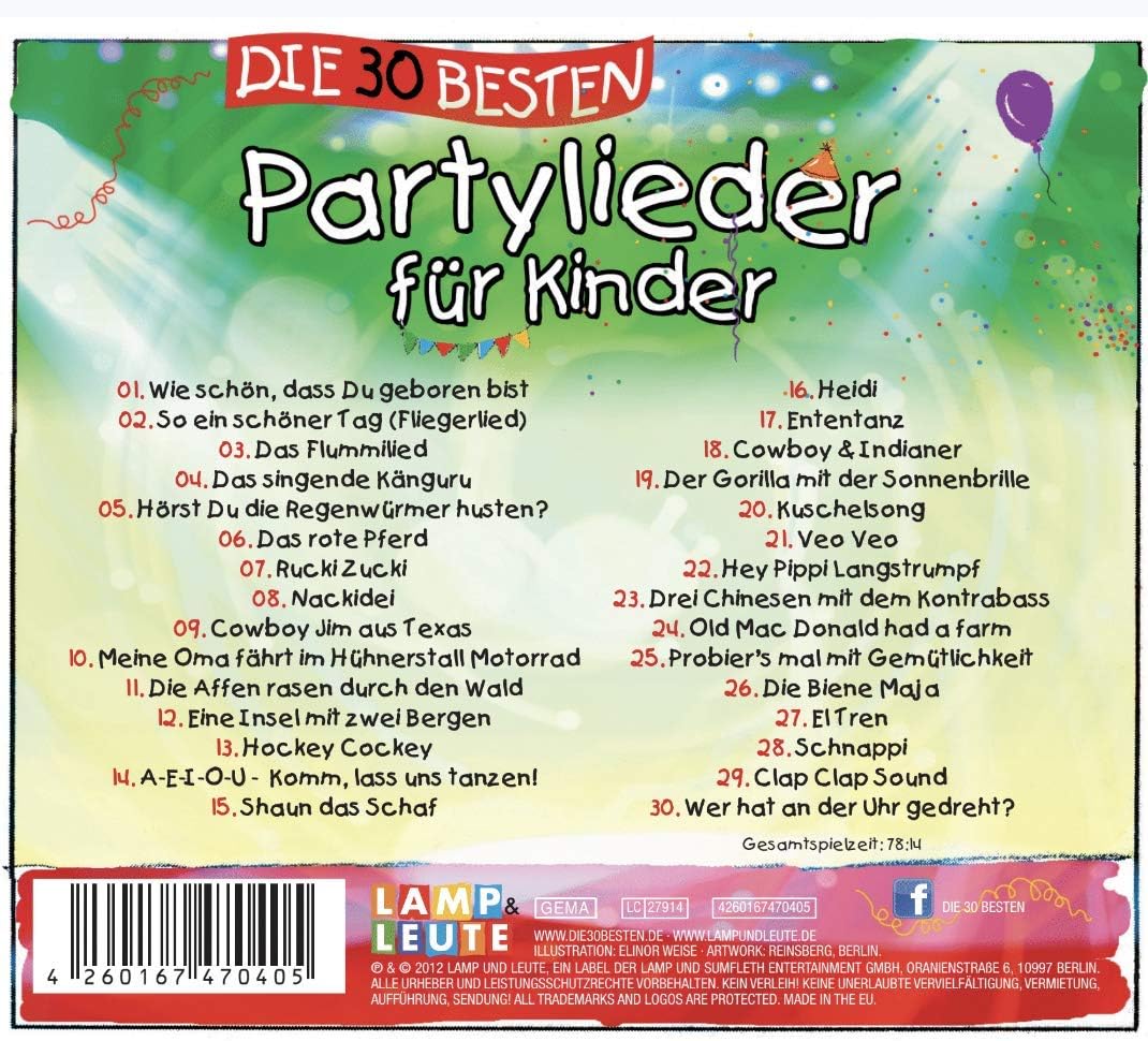Die 30 Besten Partylieder Für Kinder, multicoloured - Image 3