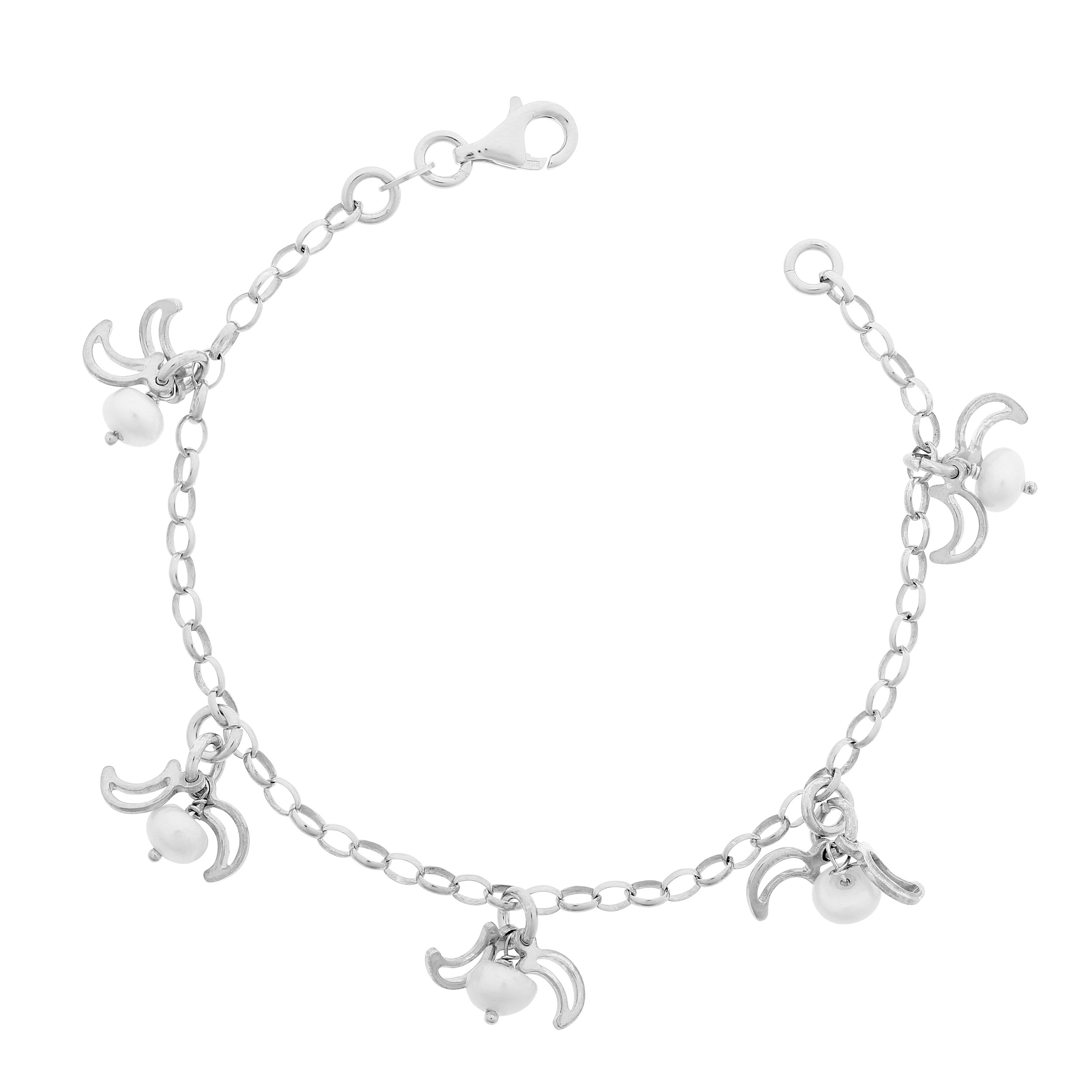 Orphelia ZA-1802 Women's Bracelet Jewellery 925 Sterling Rhodium-Plated 18.5 cm Silver