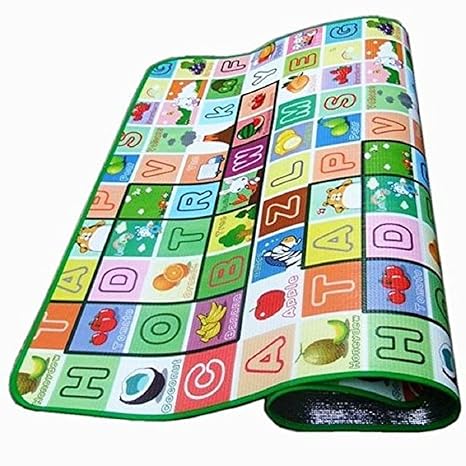 Gison Waterproof Double Sided Baby Play Mat Child Activity Foam Floor Crawl Blanket Ocean Zoo Carpet -120 x 180cm (Multicolour)