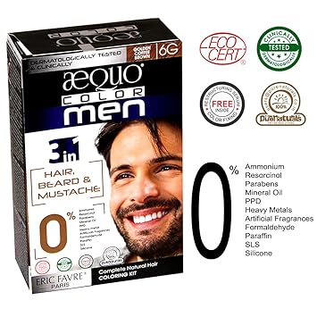 Buy Aequo Organic 100 Skin Safe Natural Light Golden Brown Beard